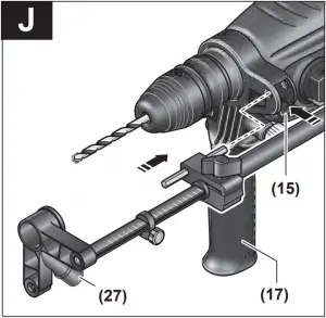 BOSCH PBH Hammer drill Instructions J