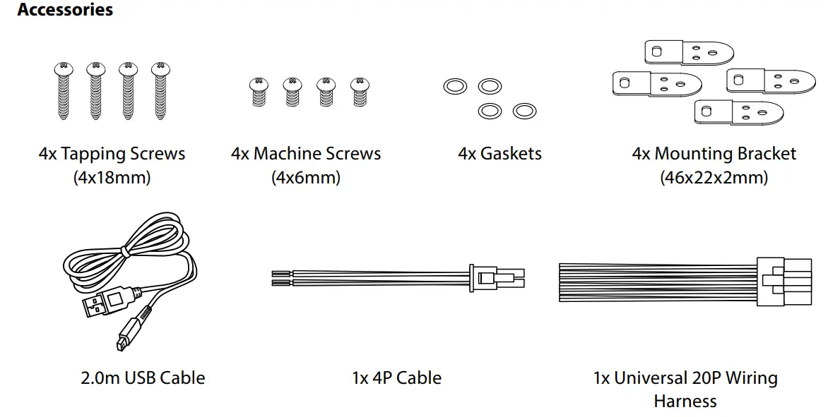 BLAUPUNKT MPD 610 A Class AB Amplifier with DSP - Accessories