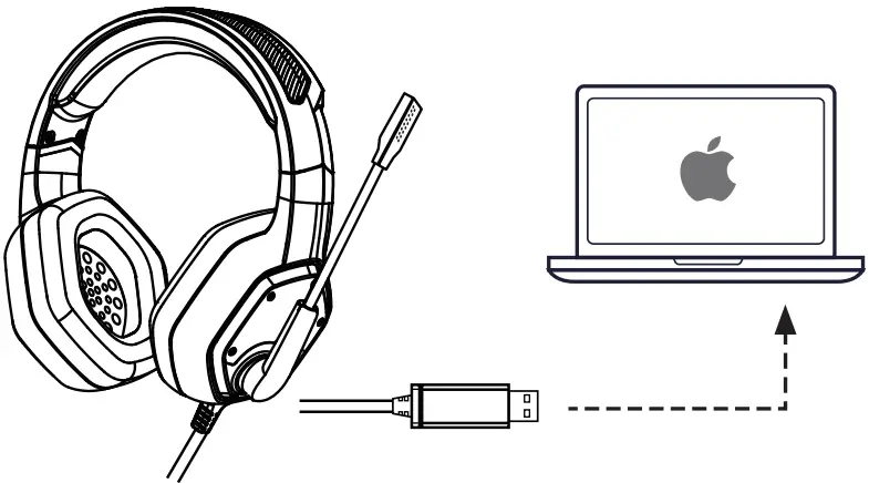 EKSA E1000 USB Gaming Headset - sound output