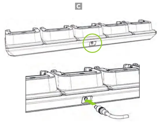KOAMTAC 933455 SKX SmartSled Charging Cradle - Slot Charging 1