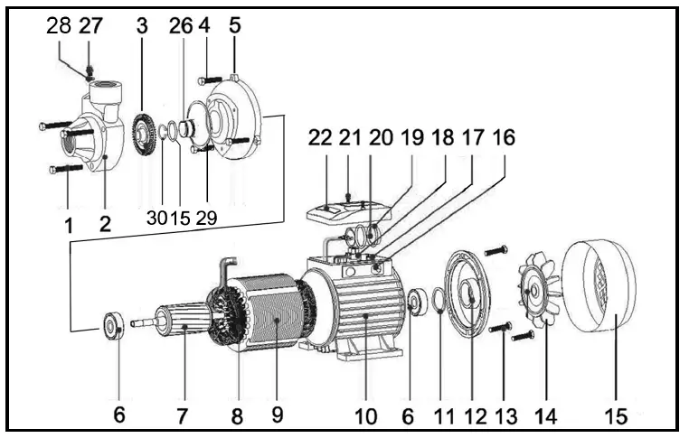 Clarke BIP1000 1 Inch Electric Water Pump-7