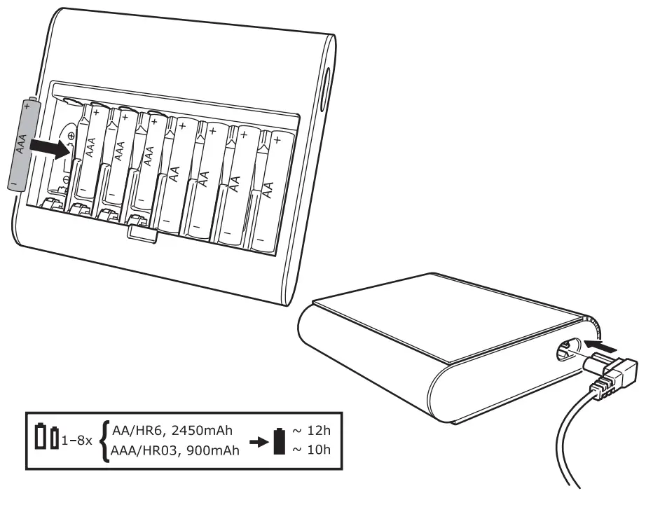 IKEA 104 351 77 TJUGO Battery Charger with Storage