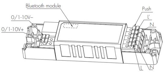 HYTRONIK HC038V BT Detached Motion Sensor with Bluetooth 5.0 SIG Mesh - Dimensions