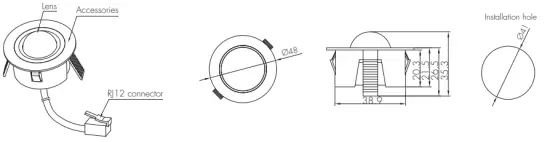 HYTRONIK HC038V BT Detached Motion Sensor with Bluetooth 5.0 SIG Mesh - HIR053