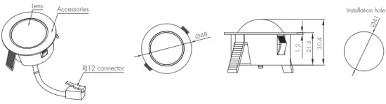 HYTRONIK HC038V BT Detached Motion Sensor with Bluetooth 5.0 SIG Mesh - HIR056
