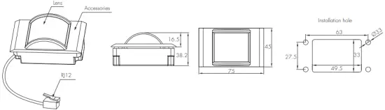 HYTRONIK HC038V BT Detached Motion Sensor with Bluetooth 5.0 SIG Mesh - HIR058