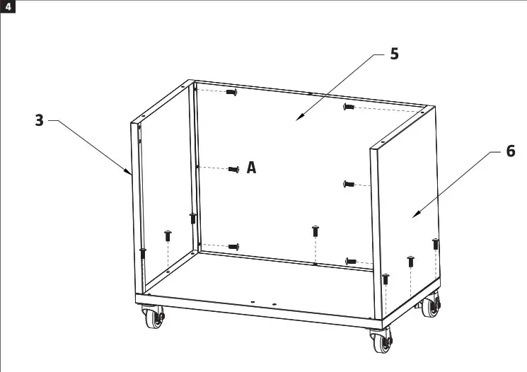 Burns Barkles 014514 Outdoor Kitchen with Cabinet- 4