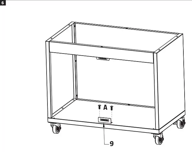 Burns Barkles 014514 Outdoor Kitchen with Cabinet- 6