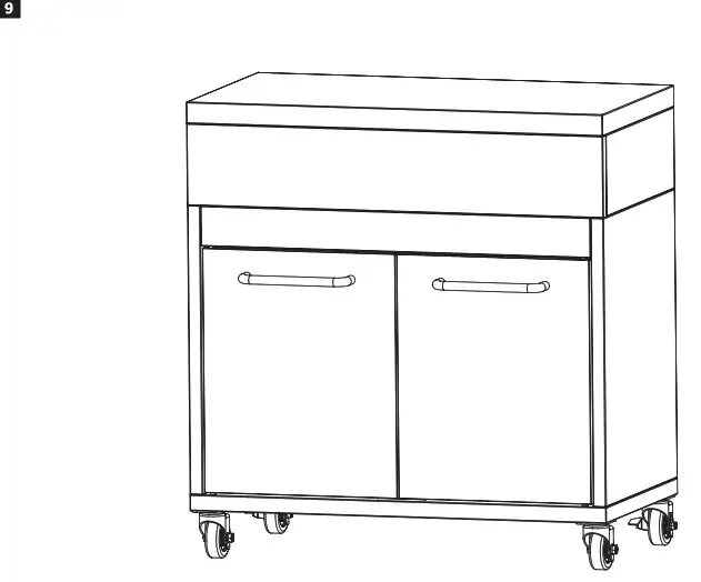 Burns Barkles 014514 Outdoor Kitchen with Cabinet- 9