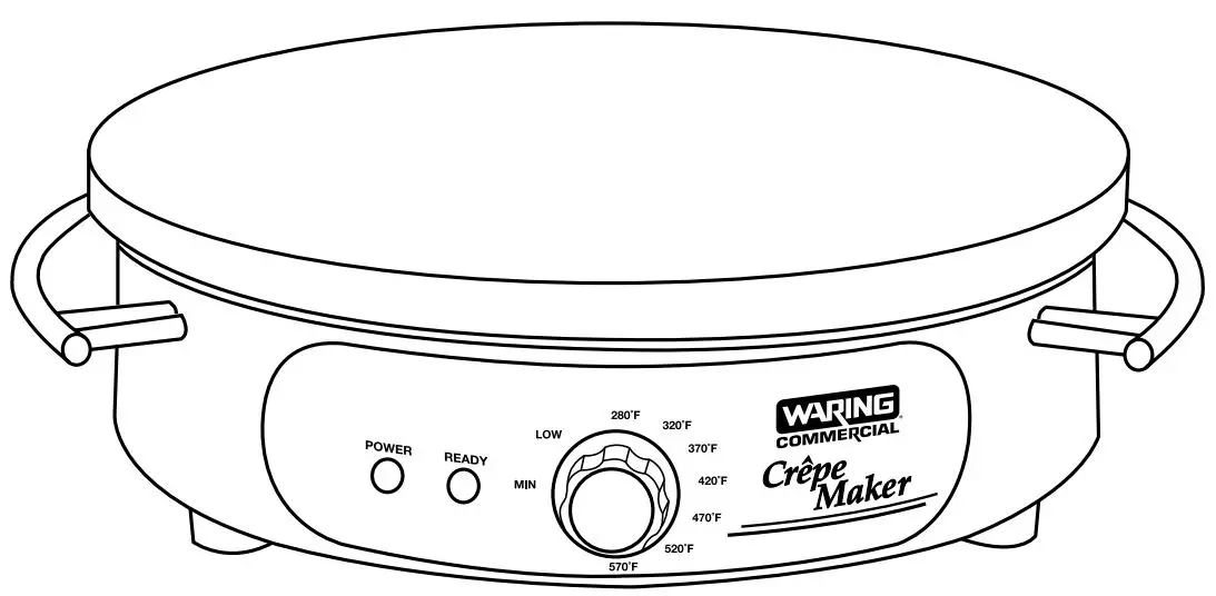Waring Commercial Wsc160x Electric Crêpe Maker User Manual