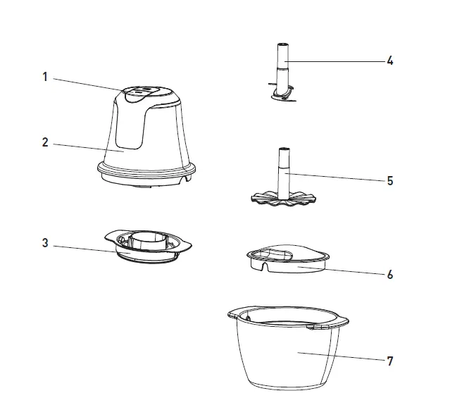 Sunbeam FCP1000 Glass Mini MultiChopper 1