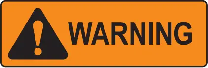 RICE LAKE 160-10-7N - Warning