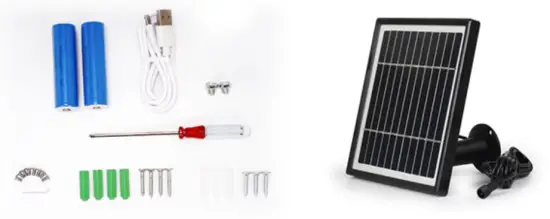 JXJ-FB01 Dual Light Source Solar Camera - parking list