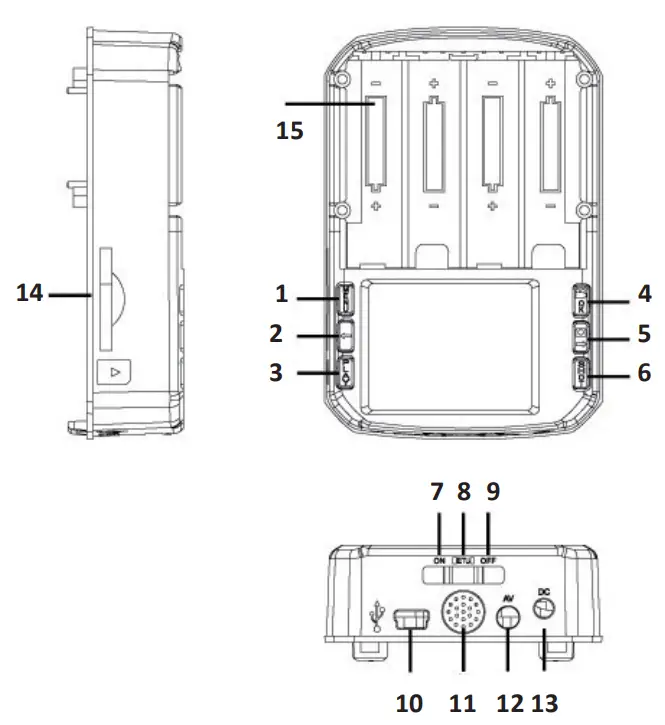 SOLIGHT FP04WIFI HD Hunting Camera with Wi-Fi Connection - diagram