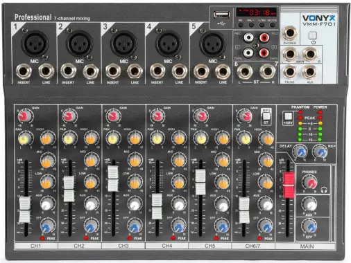 VONYX 172.575 VMM-F Series Music Mixer