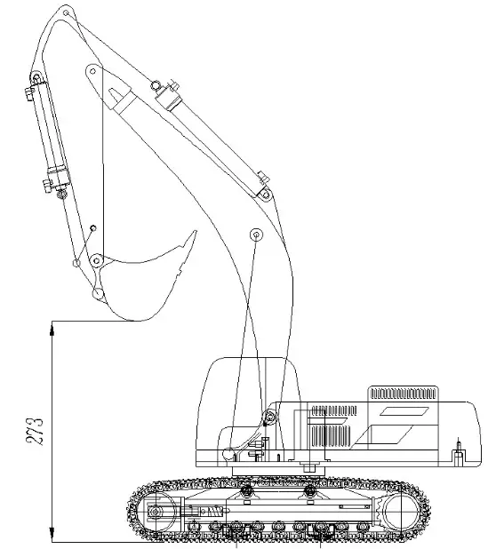 AMEWi 22549 Hydraulic Excavator - DIMENSION 2