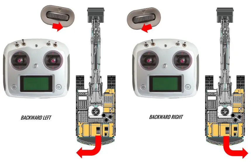 AMEWi 22549 Hydraulic Excavator - DRIVING OPERATION