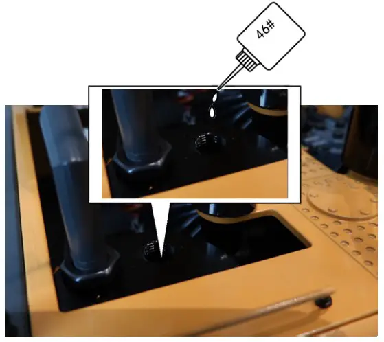 AMEWi 22549 Hydraulic Excavator - FILLING HYDRAULIC OIL