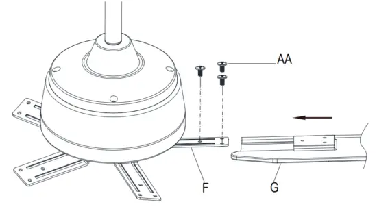HOMEDEPOT 56055 Feldner 60 Inch Ceiling Fan - fig20