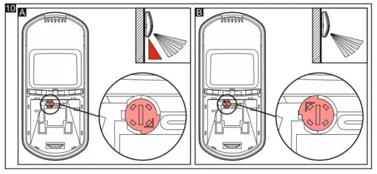 Satel MPD 310 Wireless Passive Infrared Detector - Installation 4