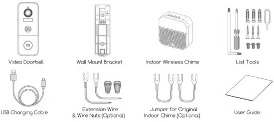 COOAU Bell J6 Plus 2K VIDEO DOORBELL - Box