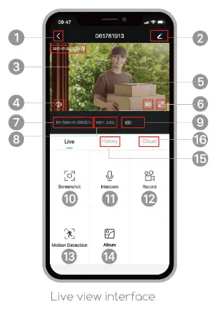 COOAU Bell J6 Plus 2K VIDEO DOORBELL - Interface