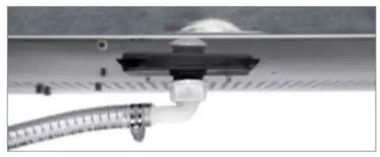 Installation of the water drainage