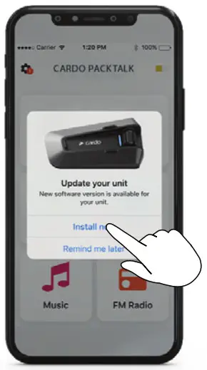 cardo PT200001 Packtalk Edge Motorcycle Bluetooth Communication System - Fig 11