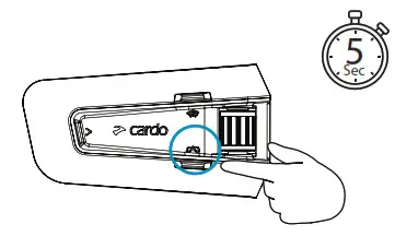 cardo PT200001 Packtalk Edge Motorcycle Bluetooth Communication System - Fig 2000