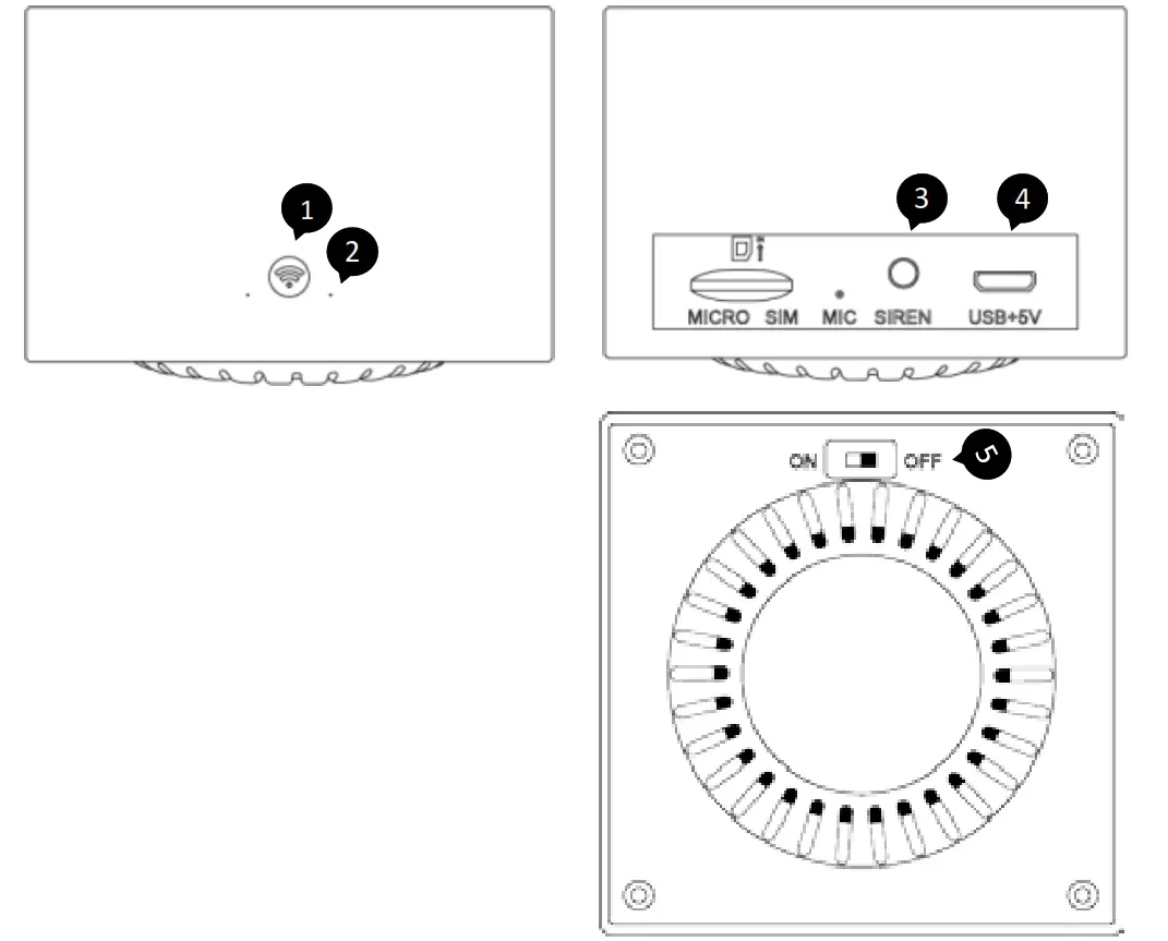 AWOW WiFi+RF868 Gateway Hub Work for WiFi Security System - fig