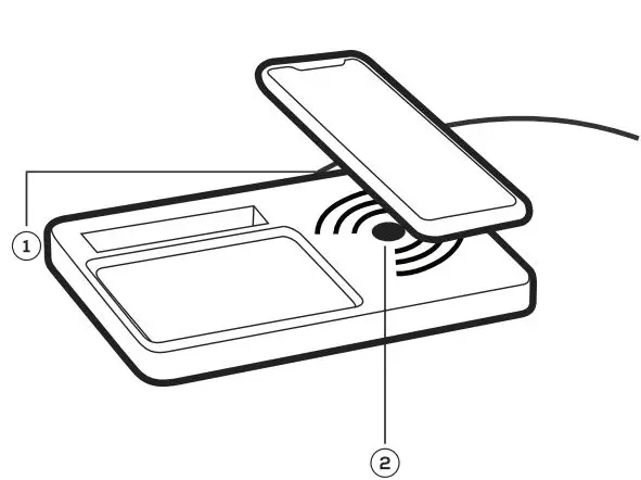 4TERRA Limestone and Bamboo Wireless Charger User Manual - Product Overview