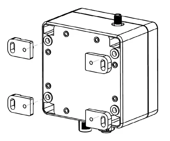 Wall or mast mounting