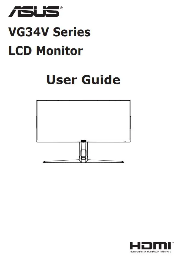 ASUS VG34V Series TUF Gaming Monitor User Guide