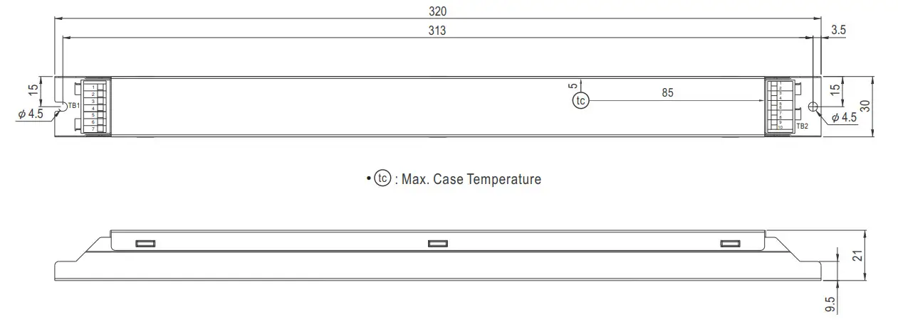 Mean Well LDC 55 55W Constant Power MODE Linear LED Driver - figure 16