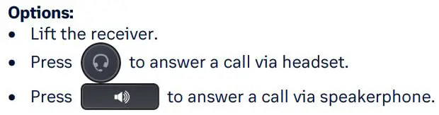 Yealink T46S Desk Phone User Guide - Answering a call