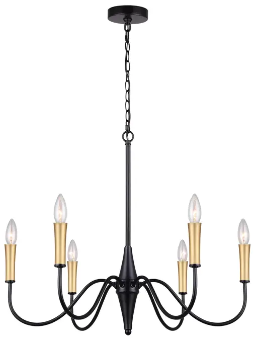 CANARMNA-ICH1103A06WH-6-Light-Matte-White-Brielle-Chandelier-product