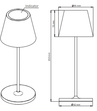 A LED 5702063222720 Calida Nano Table Lamp 1