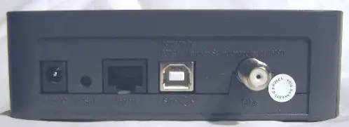 RCA DCM425 back view