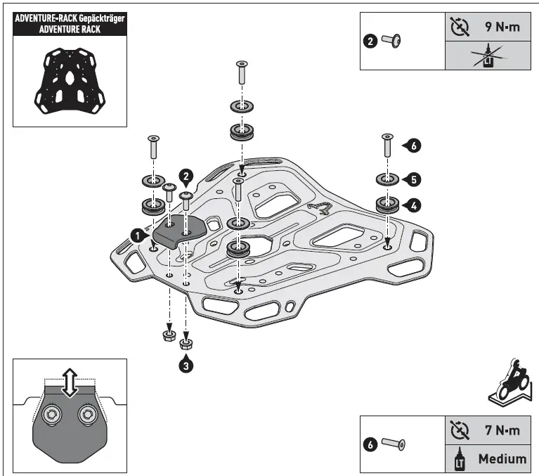 SW-MOTECH GPT.13.849.70000 S Trax Adv Tuareg 660 Top Case Kit Grey-13