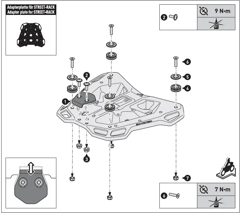 SW-MOTECH GPT.13.849.70000 S Trax Adv Tuareg 660 Top Case Kit Grey-14