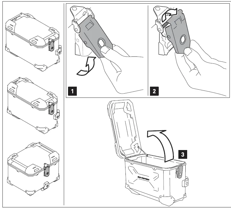 SW-MOTECH GPT.13.849.70000 S Trax Adv Tuareg 660 Top Case Kit Grey-17