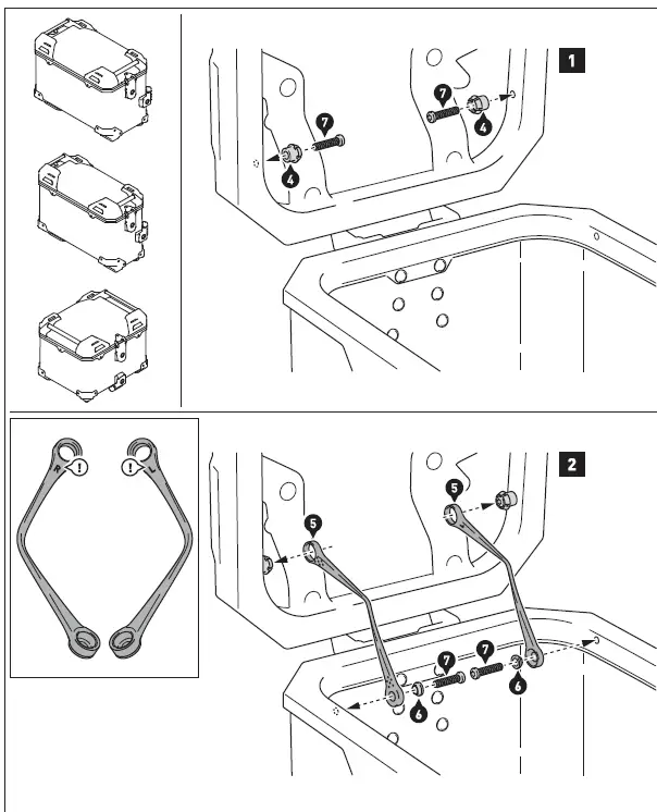 SW-MOTECH GPT.13.849.70000 S Trax Adv Tuareg 660 Top Case Kit Grey-19