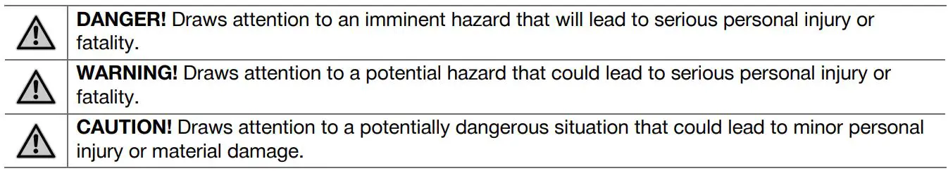 HILTI 1000-AVR Cordless Breaker Hammer Tool Instruction Manual - Warnings