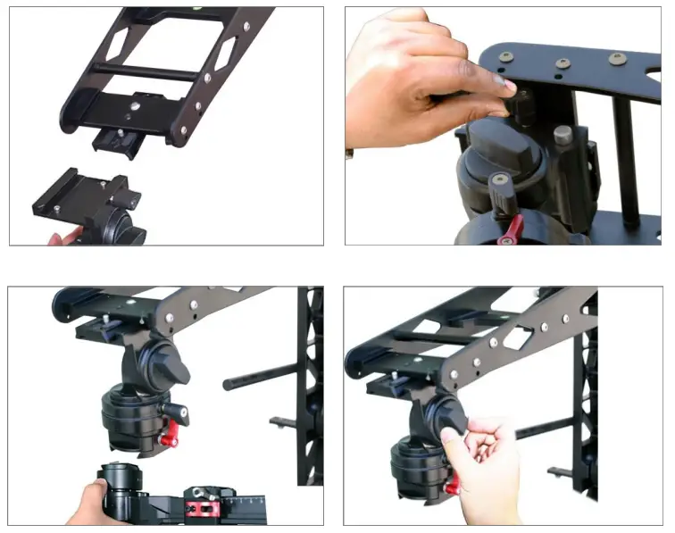 PROAIM JB-SCSR 01 Scissor 17ft Telescopic Camera Jib Crane - Assembling 19