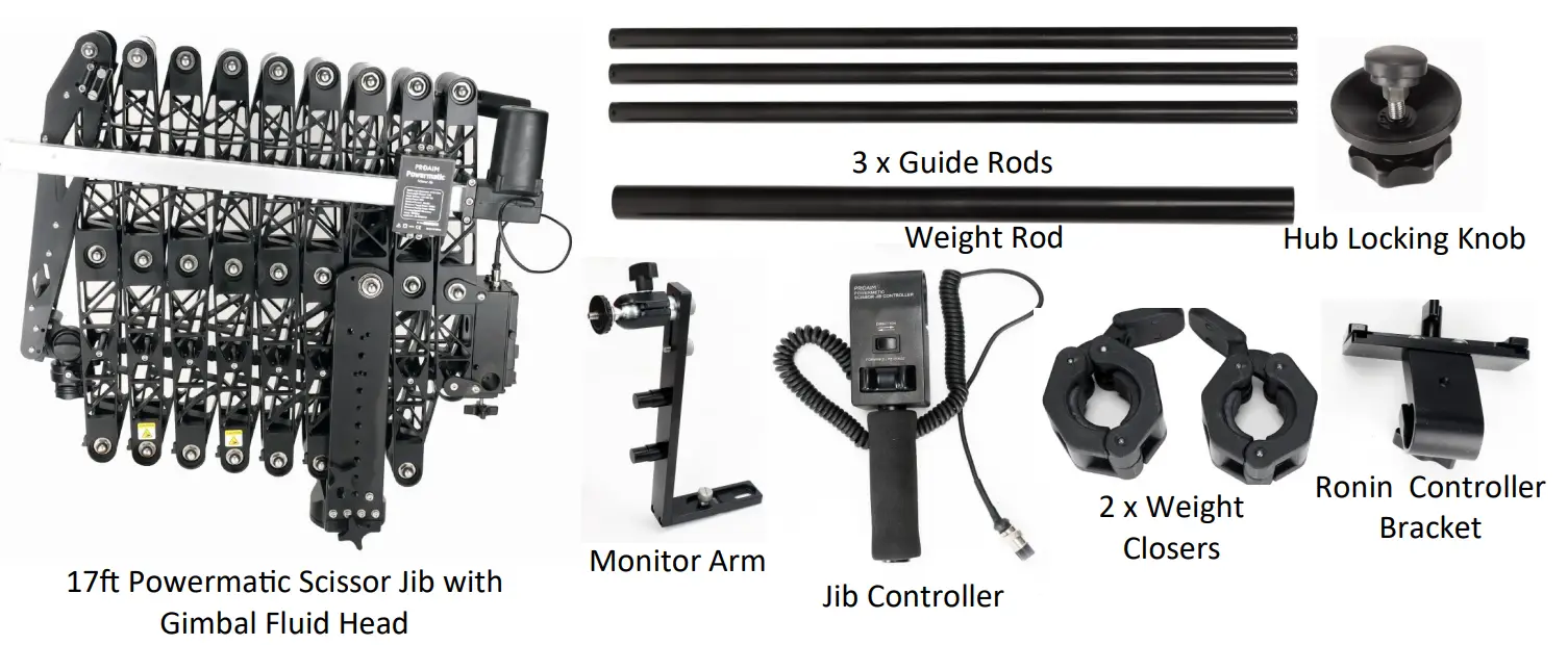 PROAIM JB-SCSR 01 Scissor 17ft Telescopic Camera Jib Crane - Box