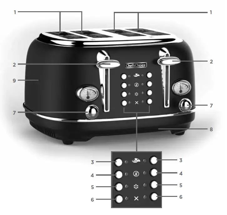 Chef s-Choice-TTCC4SMB13-4-Slice-Toaster-FIG-1
