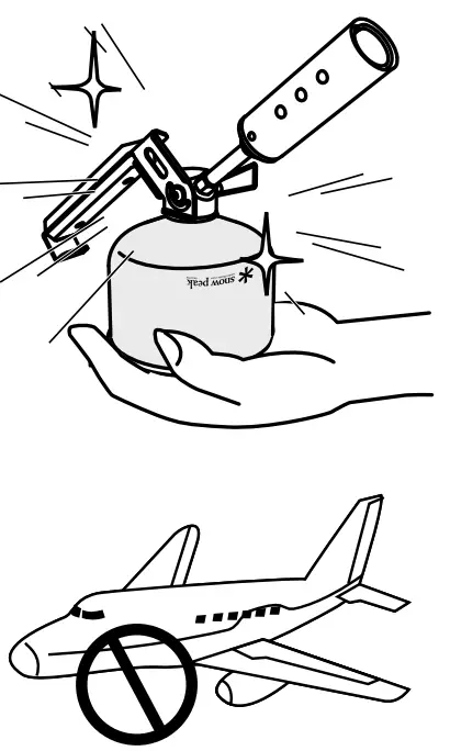 Snow Peak GT-120 GigaPower Folding Torch FIG 23