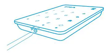 ERA PROTECT Wireless Touch Keypad User Manual - Loosen the screw from the bottom of the keypad and remove the front from the backplate