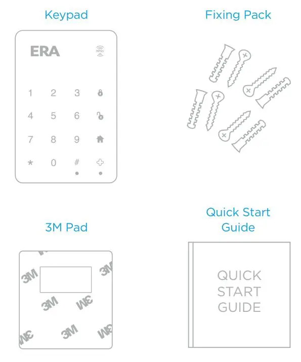 ERA PROTECT Wireless Touch Keypad User Manual - WHAT’S IN THE BOX