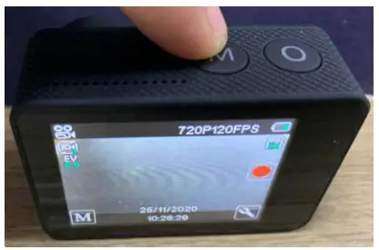 okejeye OK900 Action Camera - M button